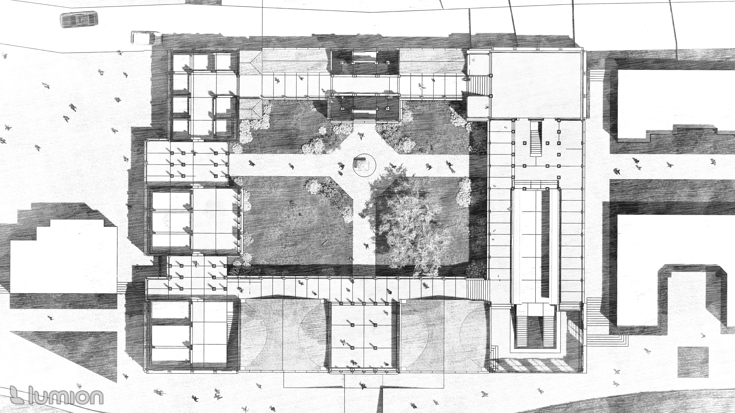 Market Hall: Plan study 3